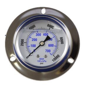 Harben jetter panel mount pressure gauge